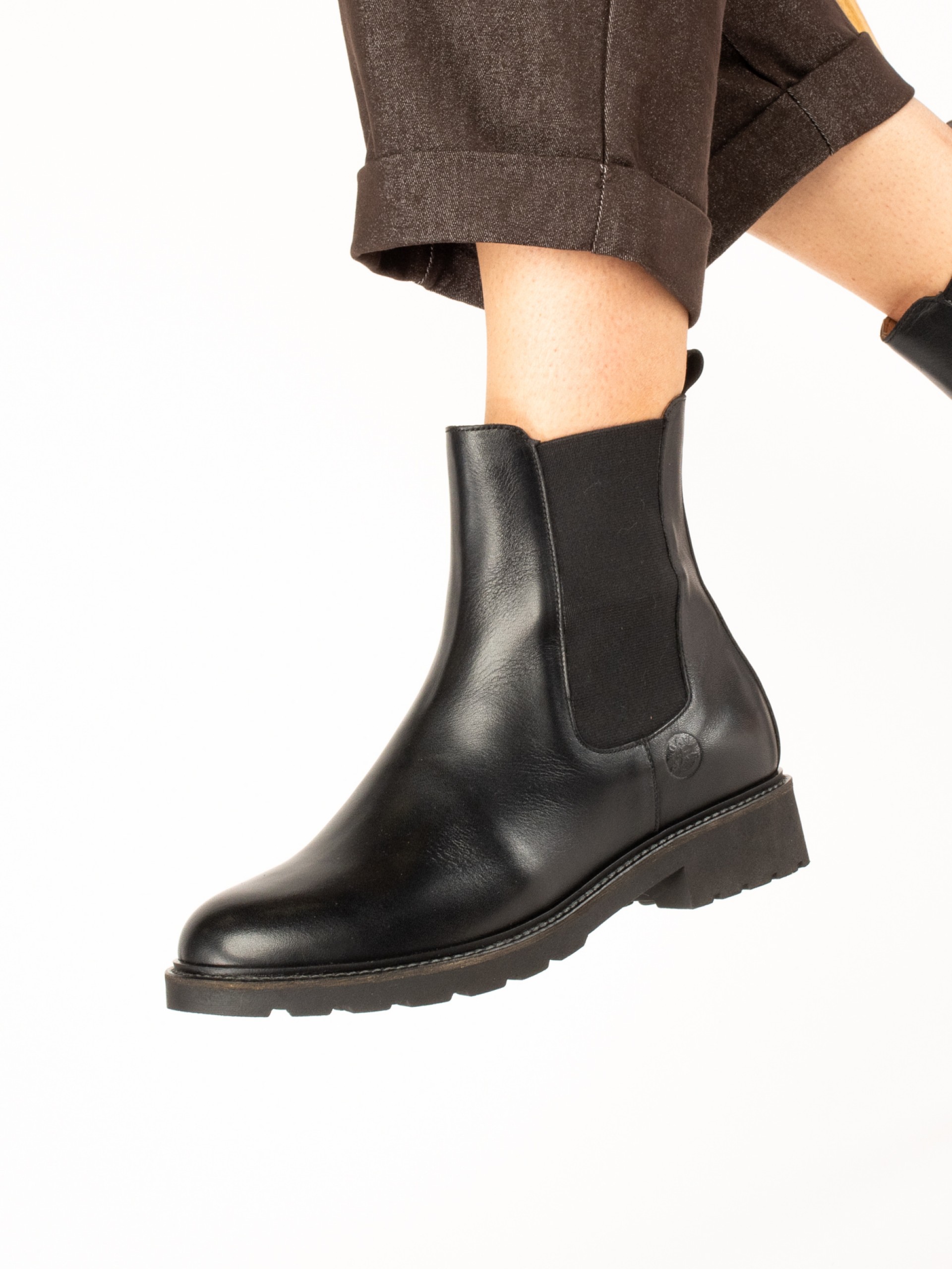 Suede Ankle Boots with Elastic