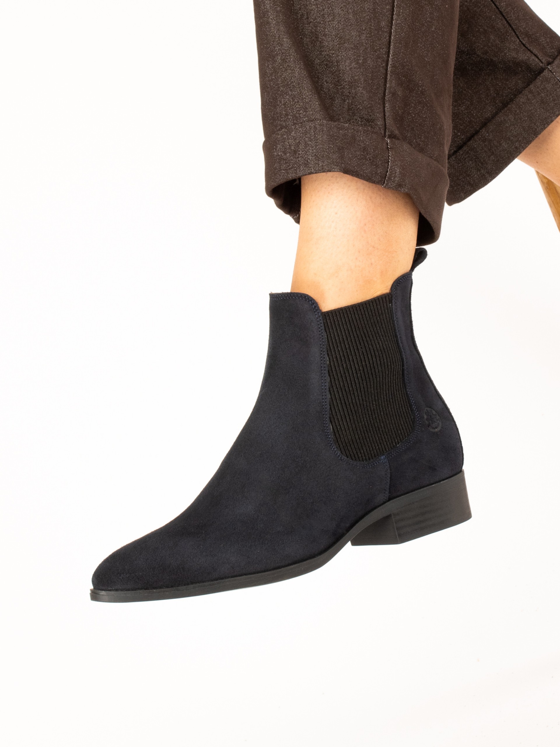 Flat Suede Ankle Boots