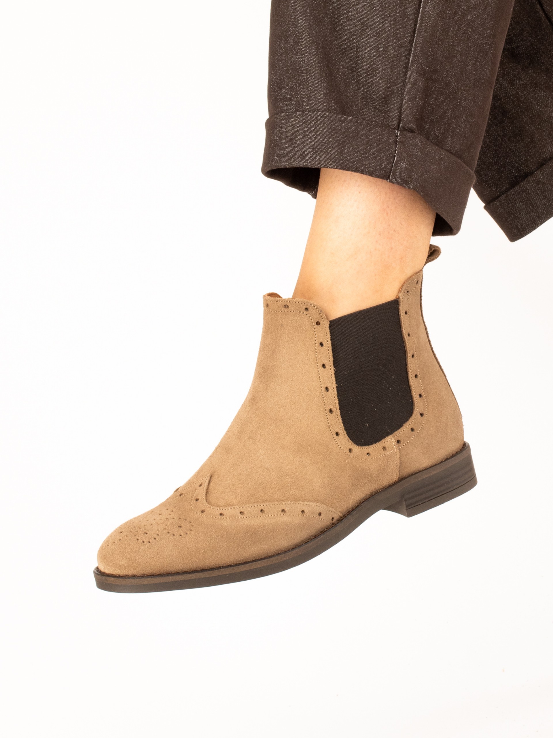 Suede Chelsea Ankle Boots