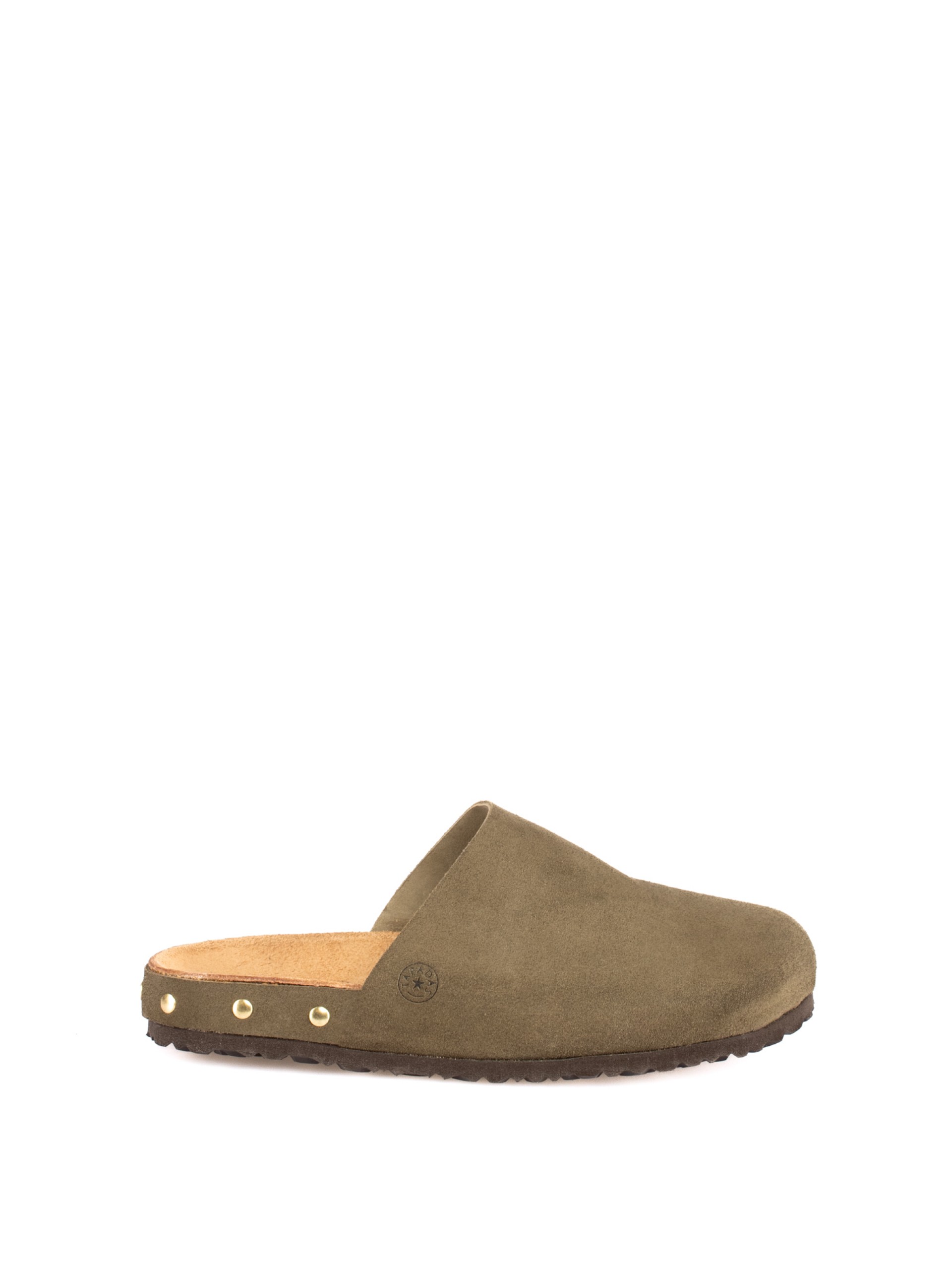 Bio suede clog with studs