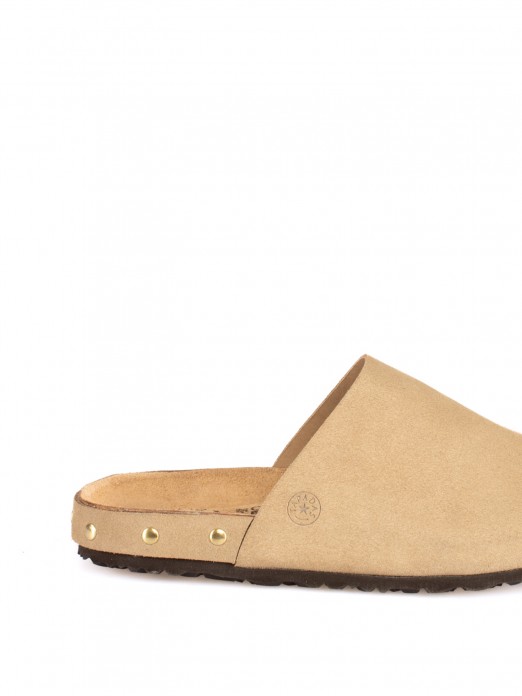 Bio suede clog with studs Bio suede clog with studs