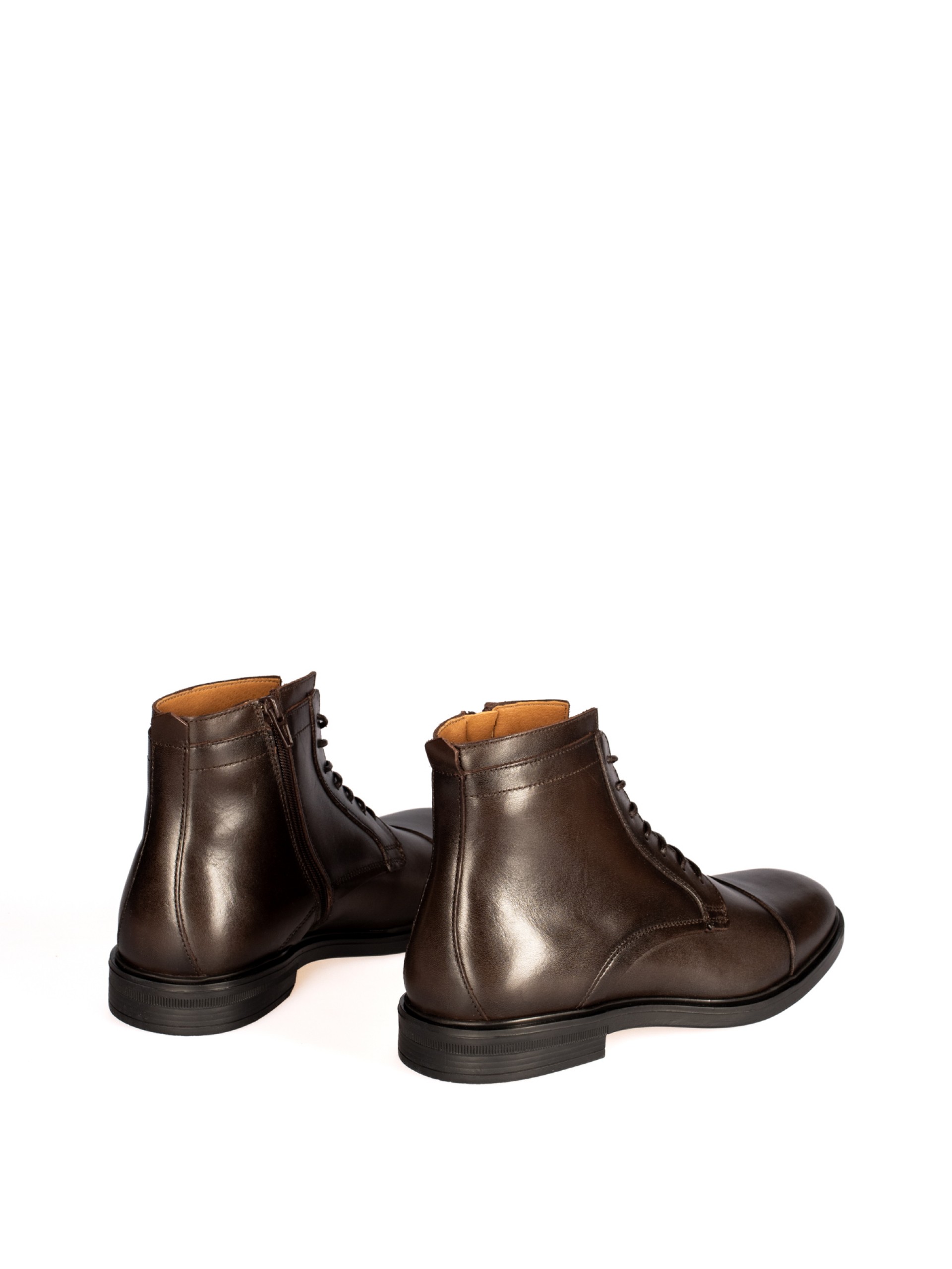 Oxford Leather Ankle Boots