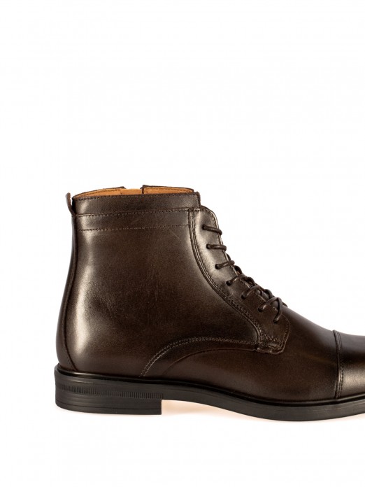 Oxford Leather Ankle Boots