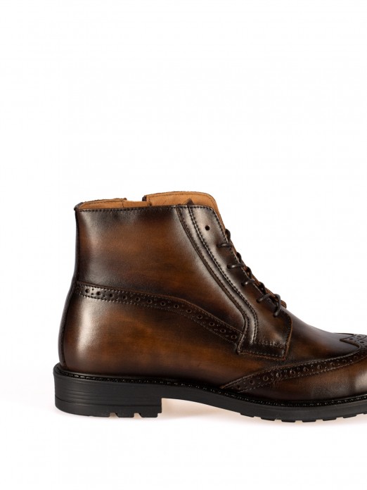 Oxford Leather Ankle Boots
