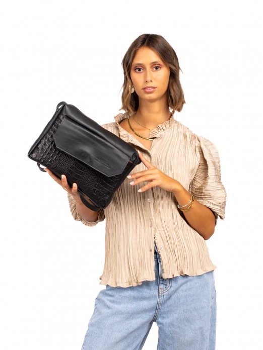 Crocodile leather shoulder bag Crocodile leather shoulder bag