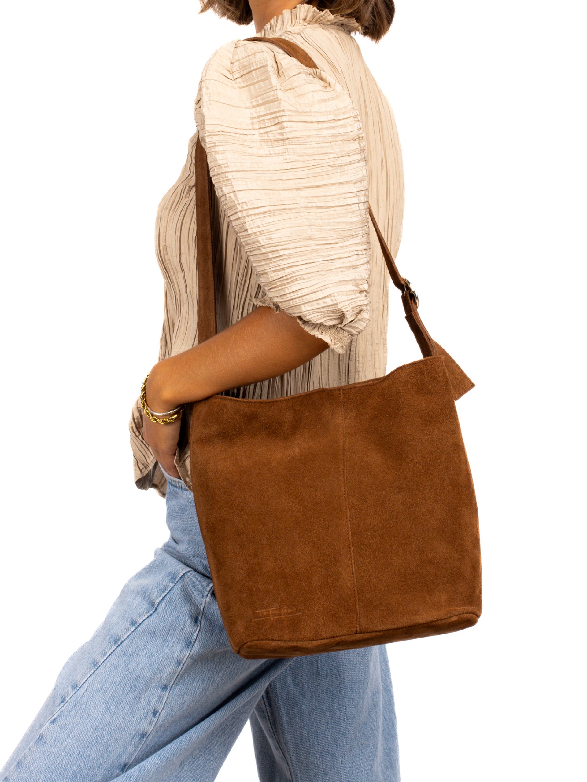 Suede Shoulder Bag