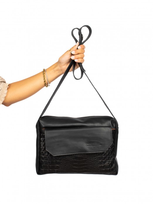 Crocodile leather shoulder bag Crocodile leather shoulder bag