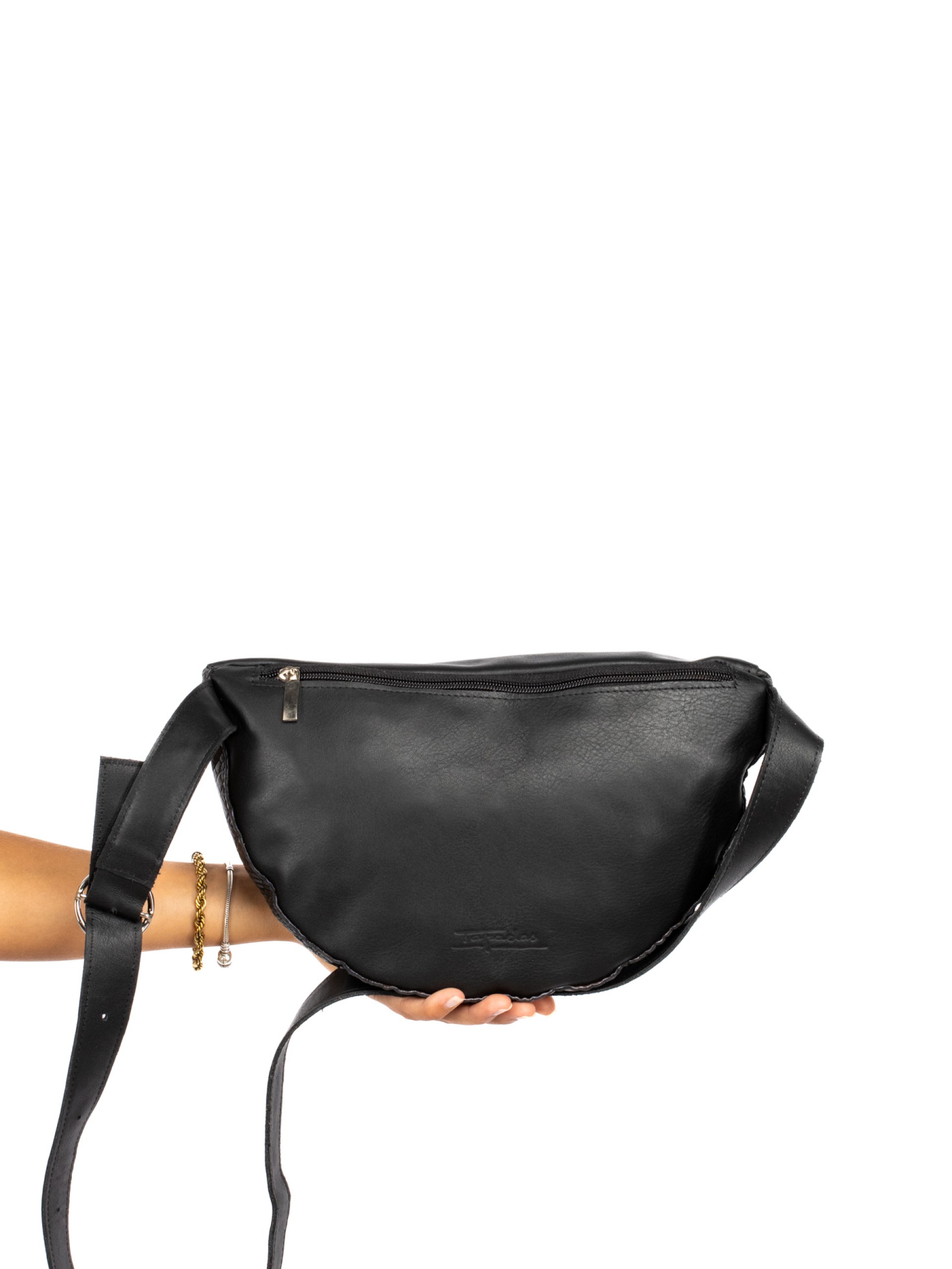 Bolsa de Cintura em Pele Croco