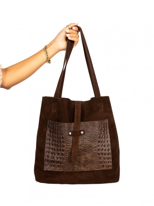 Mala Shopper em camurça Mala Shopper em camurça