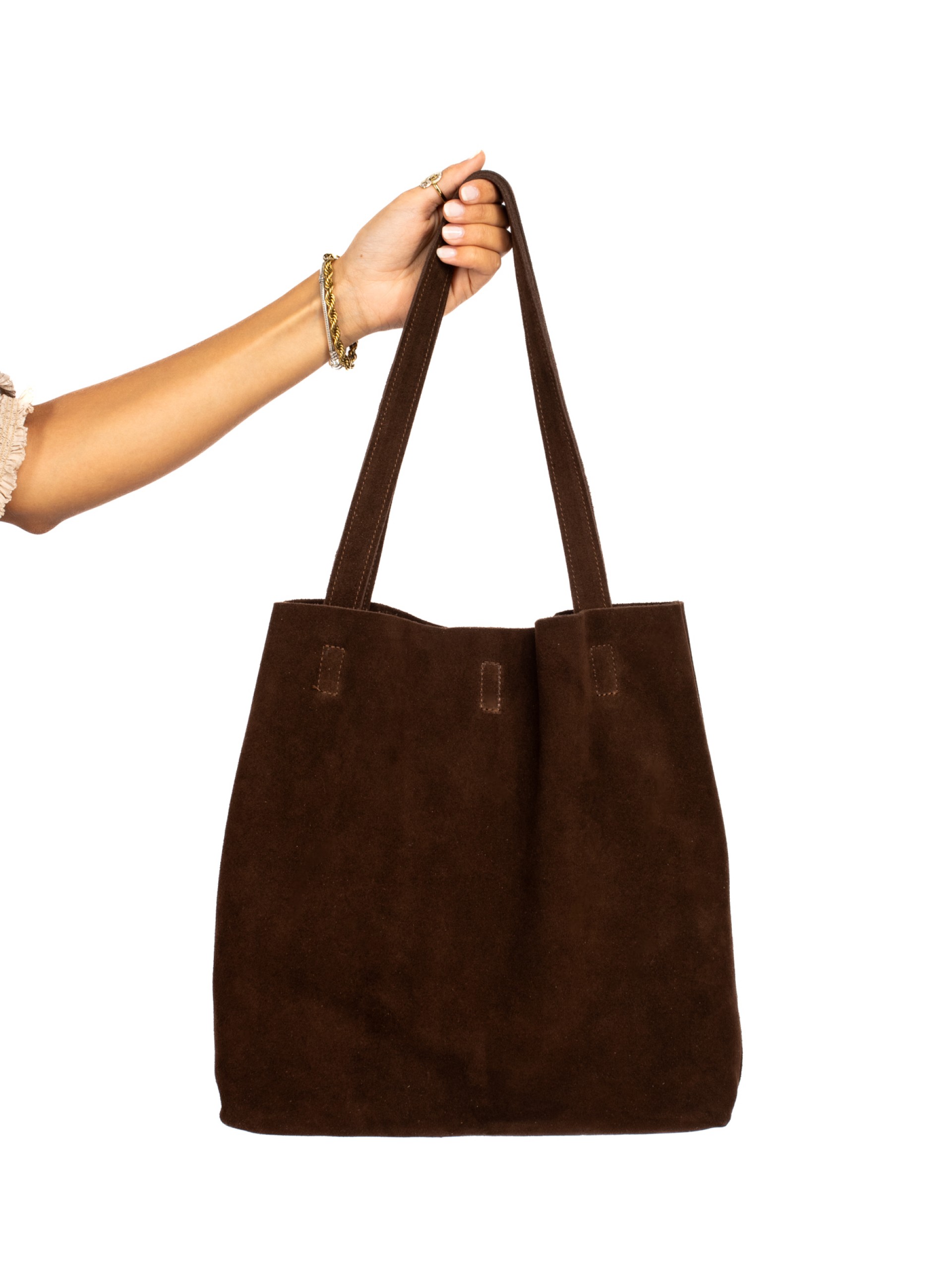 Mala Shopper em camurça