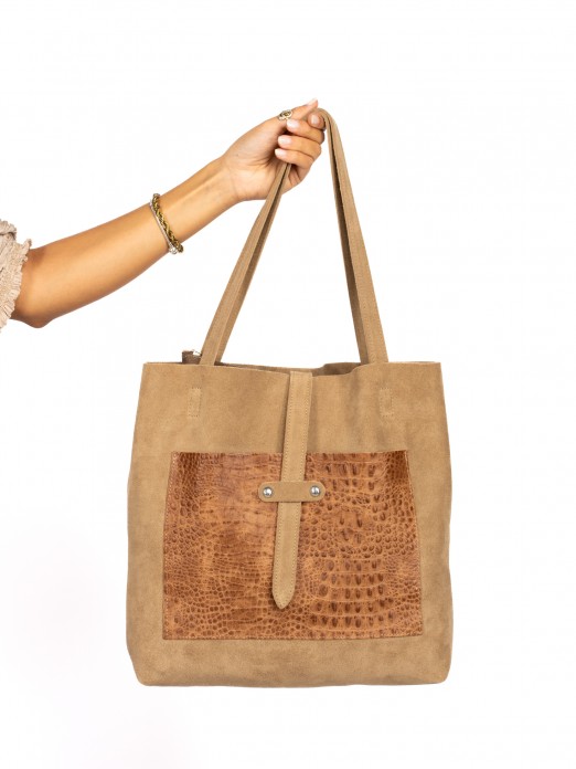 Mala Shopper em camurça Mala Shopper em camurça
