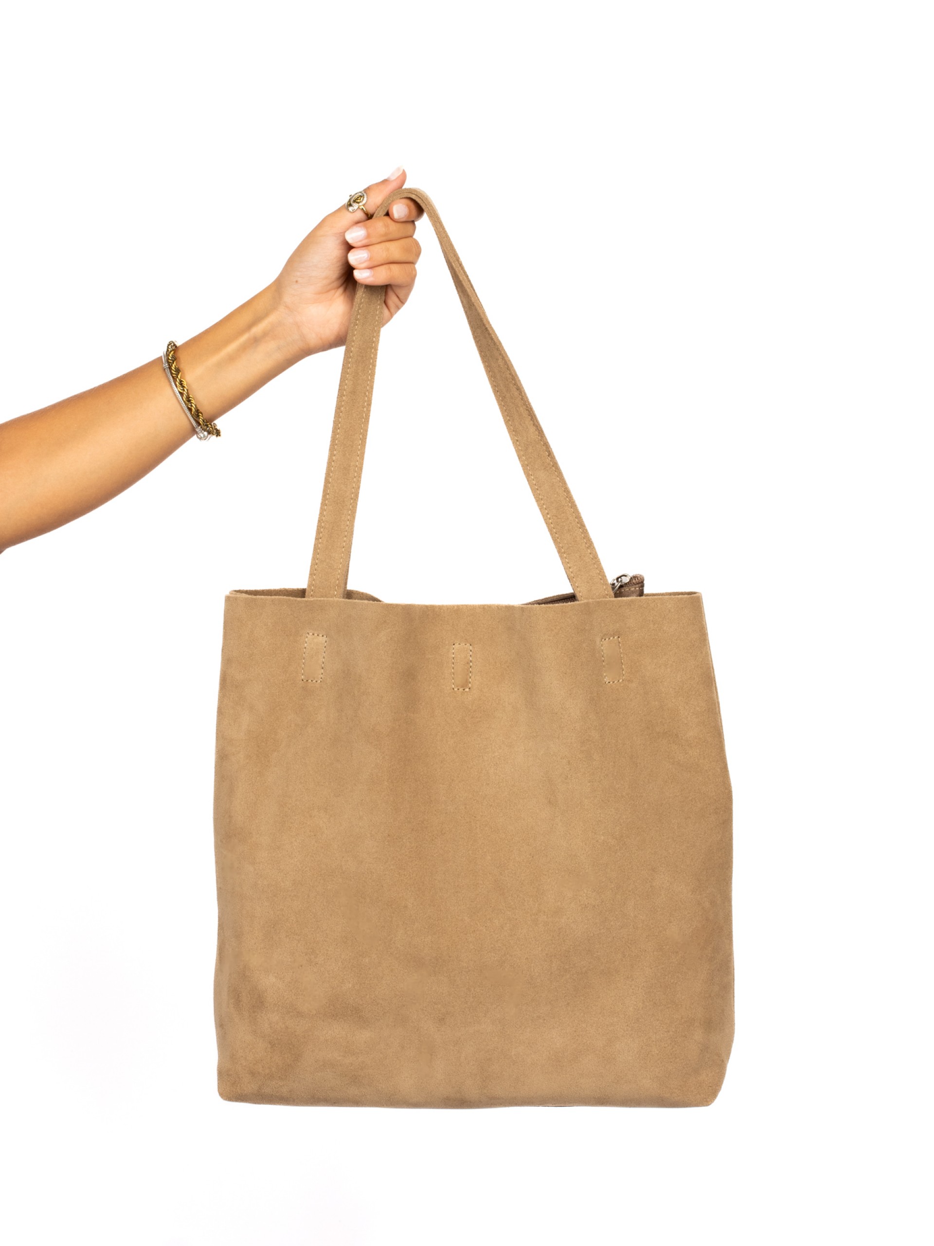 Mala Shopper em camurça