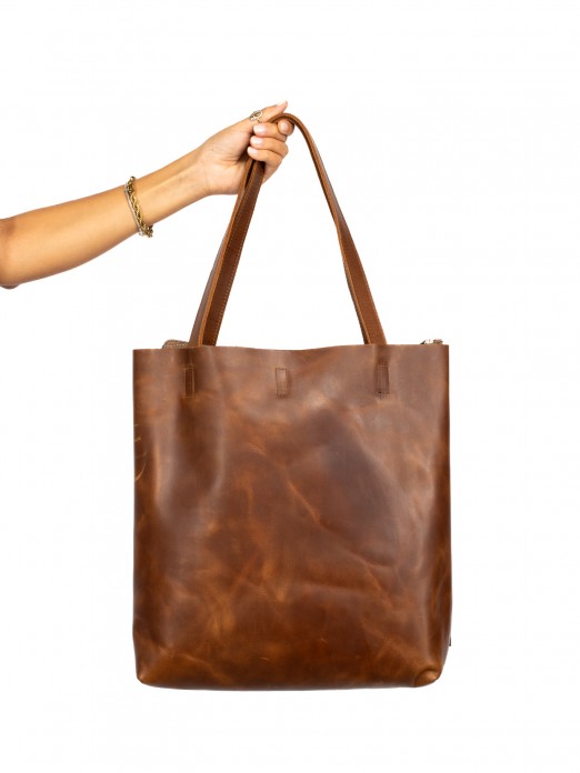 Shopper Bag in Combined Leather Shopper Bag in Combined Leather