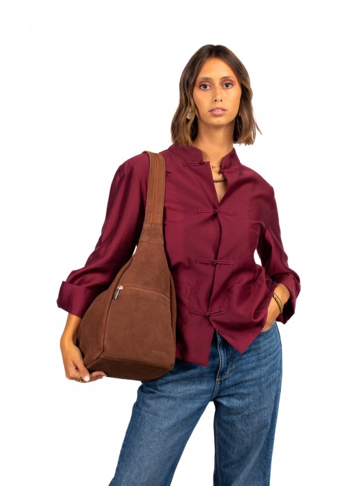 2-in-1 BagShoulder Bag & Backpack in suede 2-in-1 BagShoulder Bag & Backpack in suede