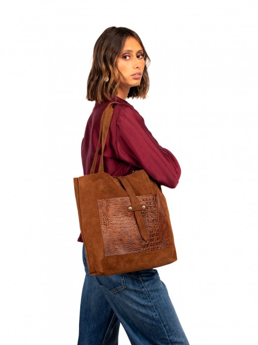 Mala Shopper em camurça Mala Shopper em camurça