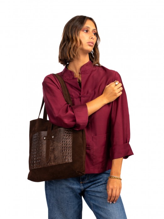 Mala Shopper em camurça Mala Shopper em camurça