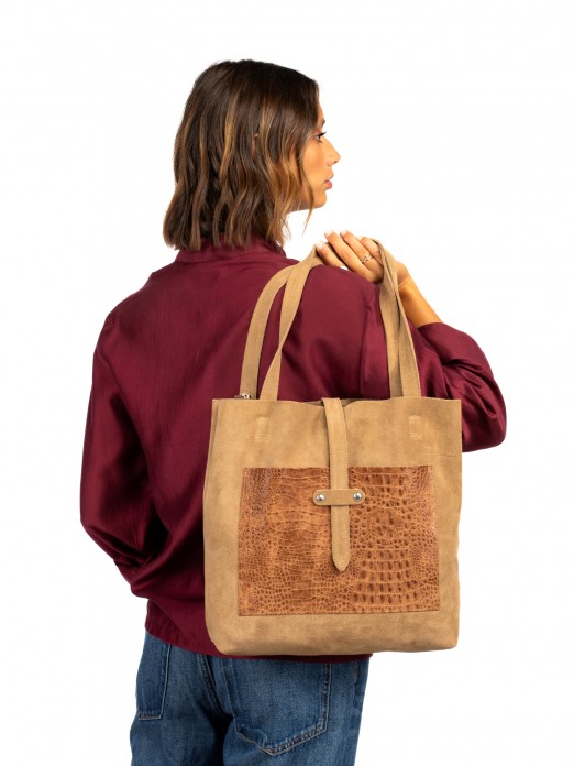 Mala Shopper em camurça Mala Shopper em camurça