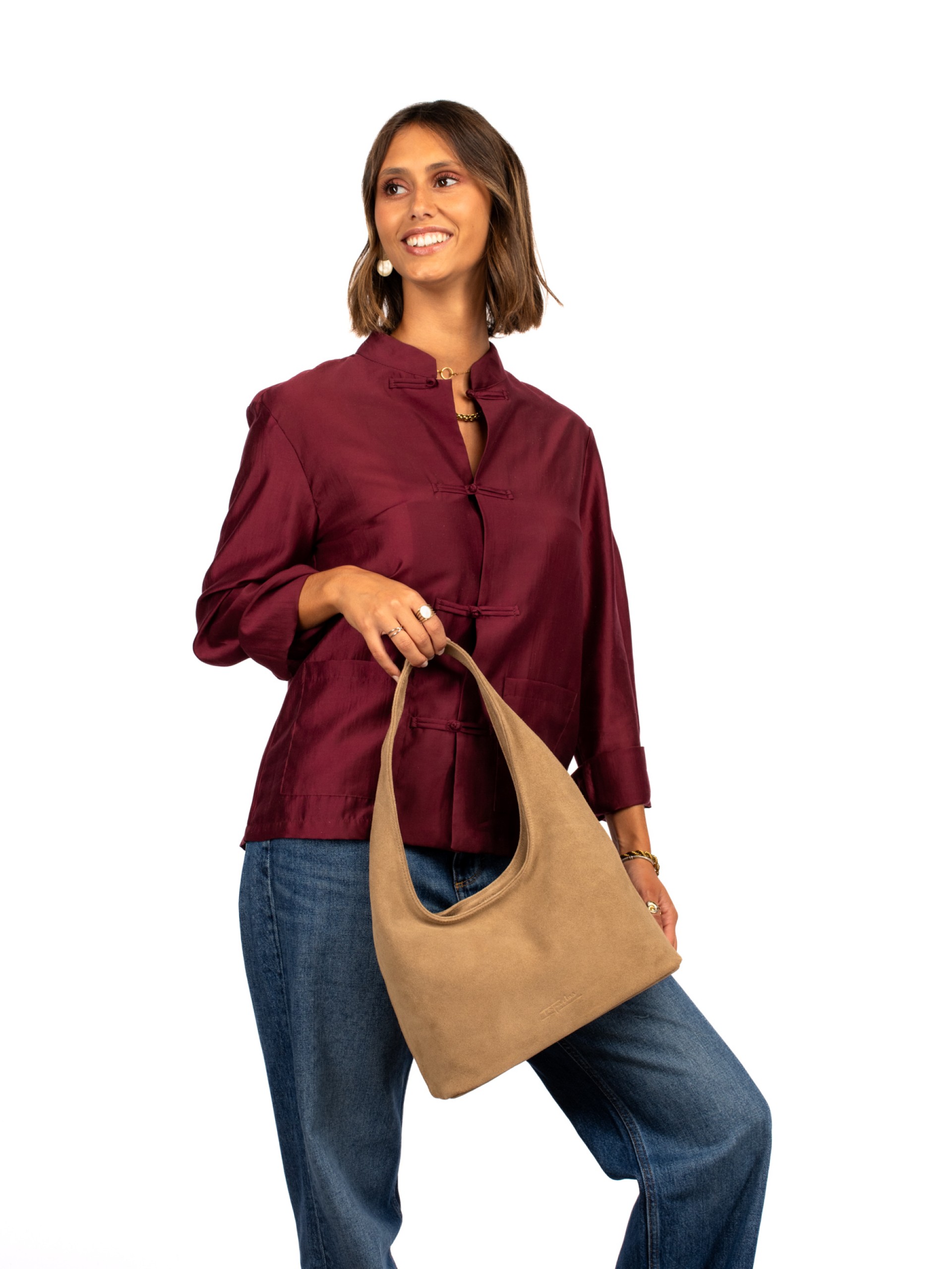 Suede Shoulder Bag