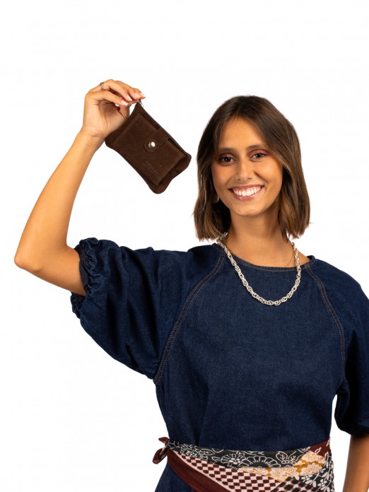 Carteira em camurça Carteira em camurça