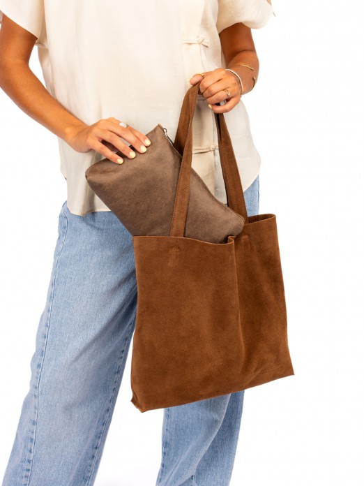 Mala estilo  Totebag em camur�a