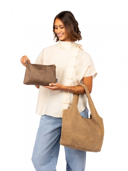 Mala Shopper em camur�a