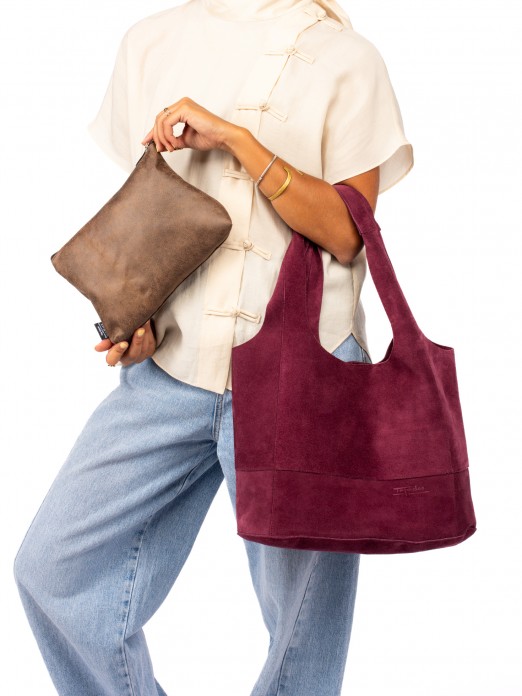 Suede shopper bag Suede shopper bag