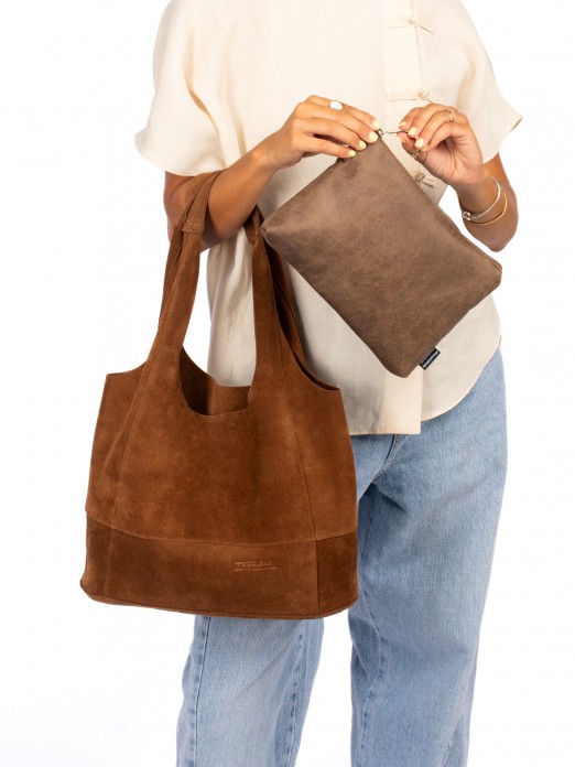 Mala Shopper em camur�a