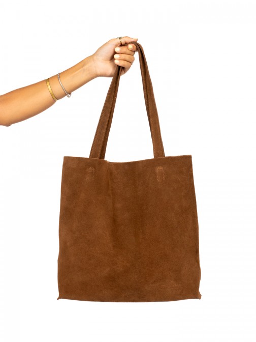 Suede tote bag Suede tote bag