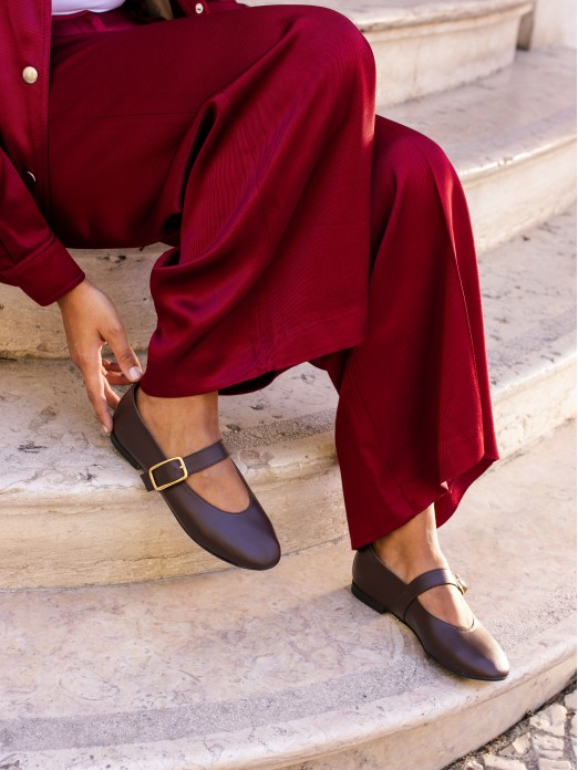 Leather Mary Jane Shoes