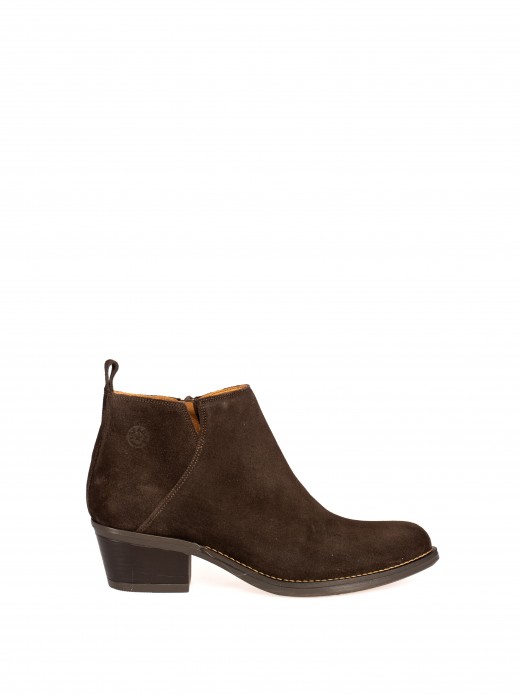 Suede Western Ankle Boots Suede Western Ankle Boots