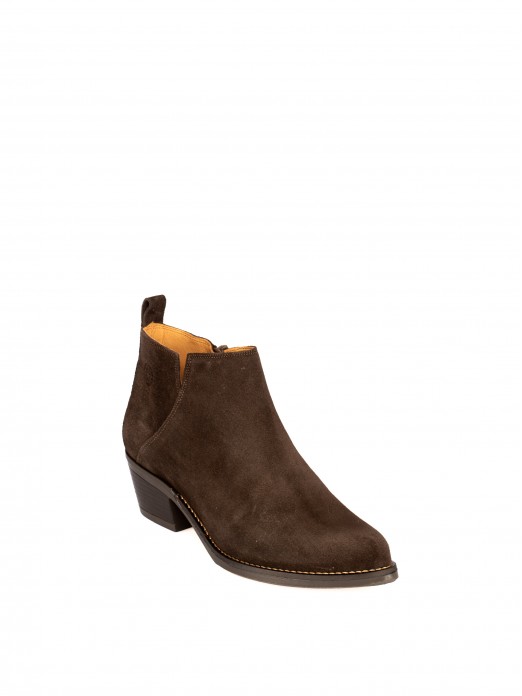 Suede Western Ankle Boots Suede Western Ankle Boots