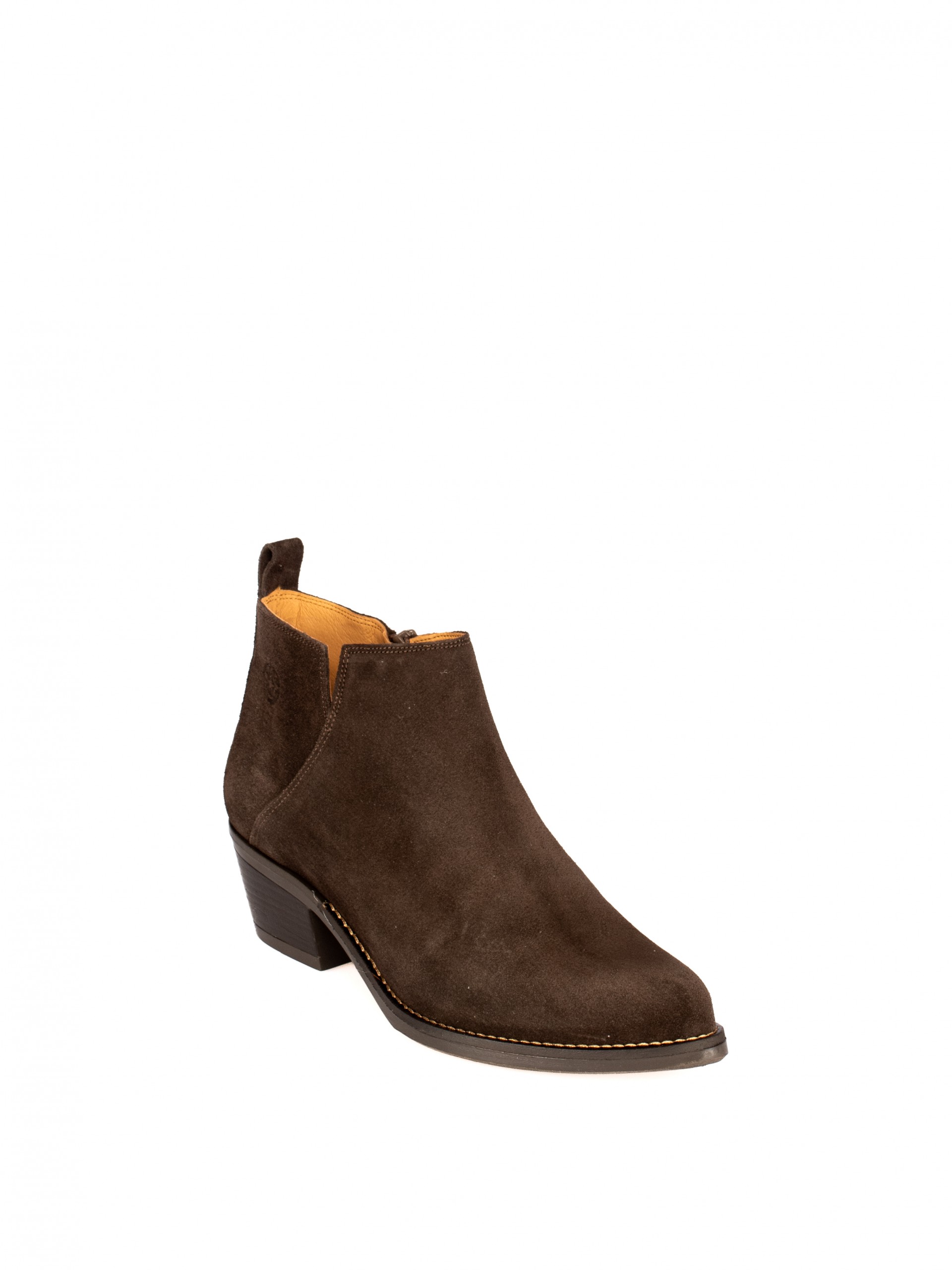 Suede Western Ankle Boots