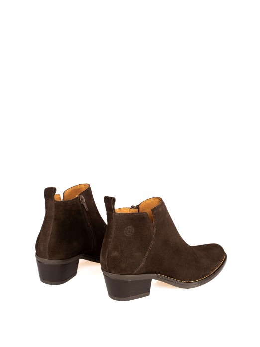 Suede Western Ankle Boots Suede Western Ankle Boots