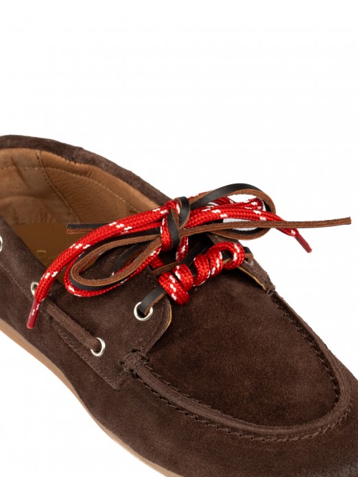 Mocassim em Camurça com Atacadores Mocassim em Camurça com Atacadores